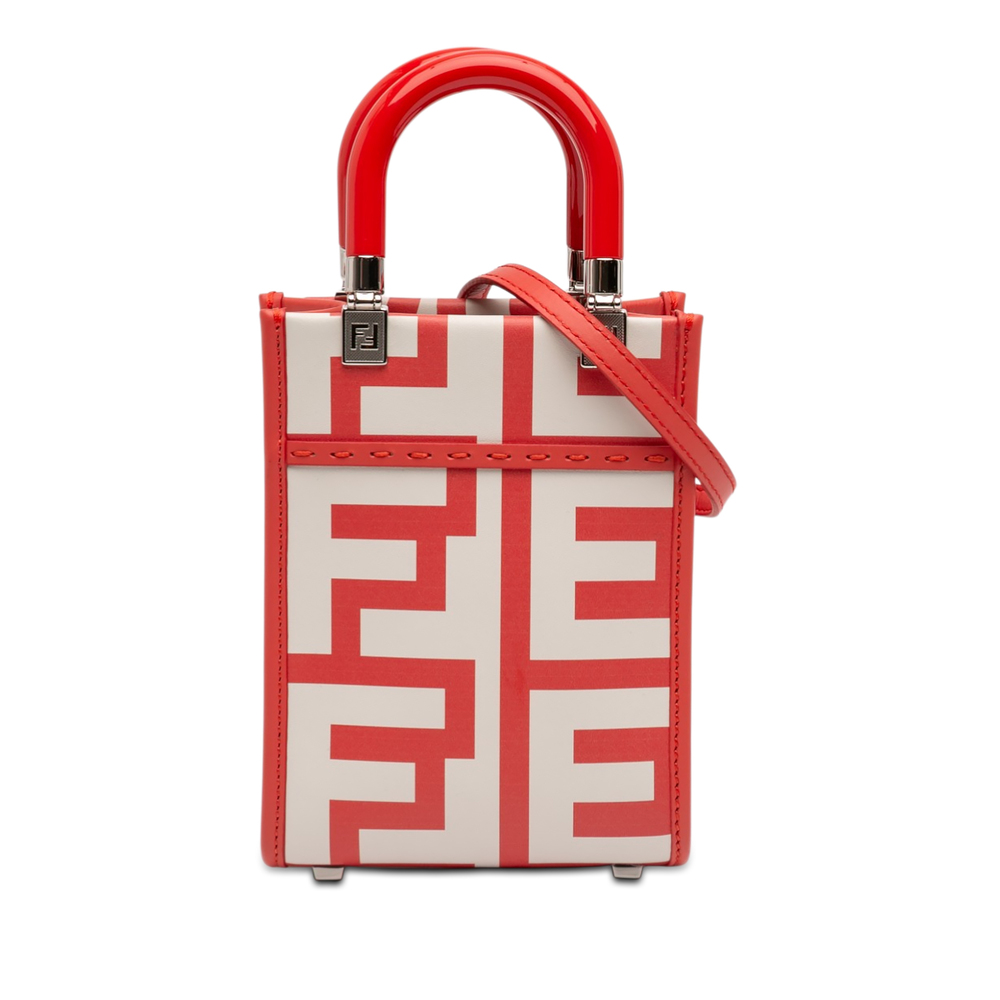 Pre-Loved Fendi Marc Jacobs Mini Leather Sunshine Shopper Tote